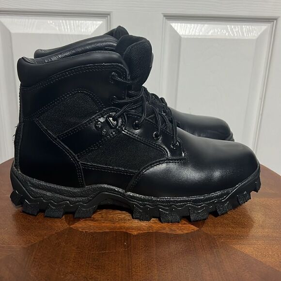 🔥🔥 ROCKY 6" Alpha Force Combat Boots #2167 Black Leather Men Sz 9M - PERFECT - Picture 2 of 11